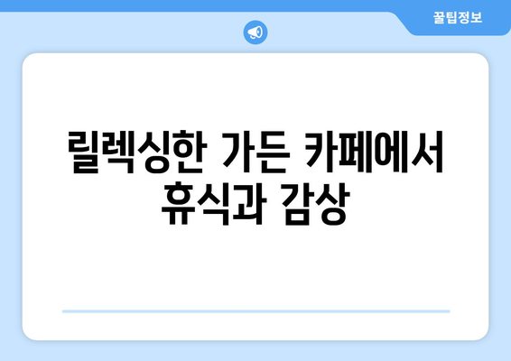 팬션에서 즐기는 다양한 액티비티 추천