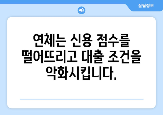 신용 점수 관리와 대출 상환의 관계