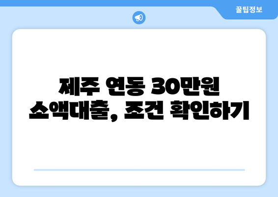 제주특별자치도 제주시 연동 무직자 소액 30만원 대출