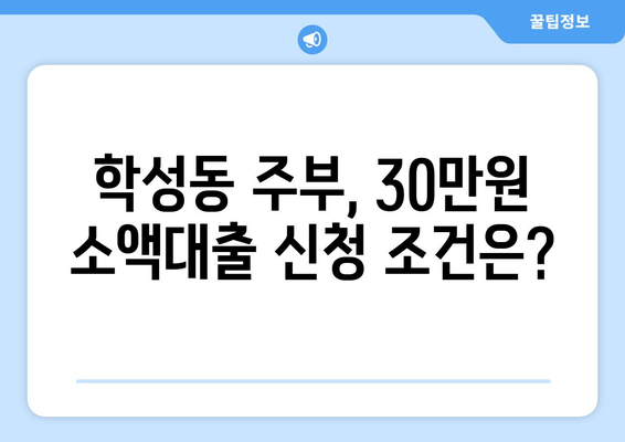 울산광역시 중구 학성동 주부 소액 30만원 대출