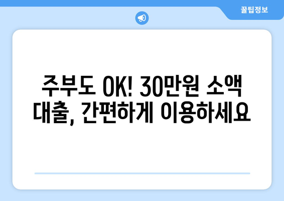 인천광역시 남구 도화동 주부 소액 30만원 대출