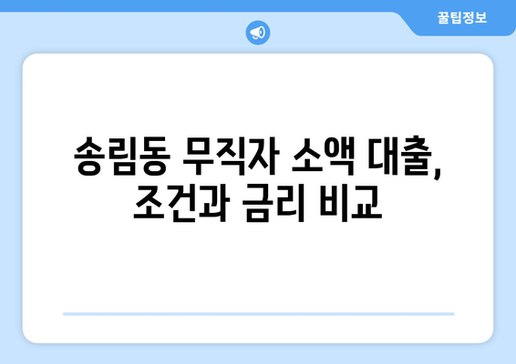 인천광역시 동구 송림동 무직자 소액 30만원 대출