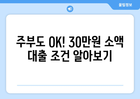 부산광역시 서구 평리동 주부 소액 30만원 대출