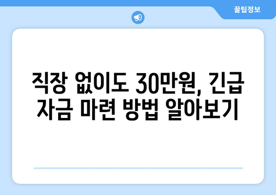 고양시 일산동구 정발산동 무직자 소액 30만원 대출