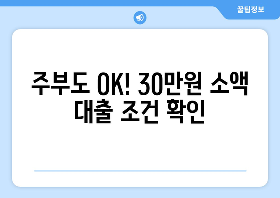 인천광역시 계양구 계양동 주부 소액 30만원 대출