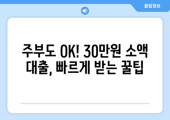 대전광역시 중구 중앙로 주부 소액 30만원 대출