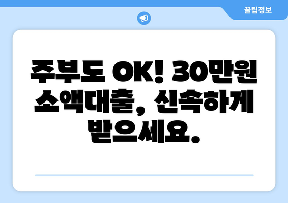 충청북도 충주시 알림동 주부 소액 30만원 대출