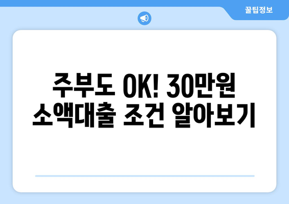 경상남도 김해시 상동 주부 소액 30만원 대출