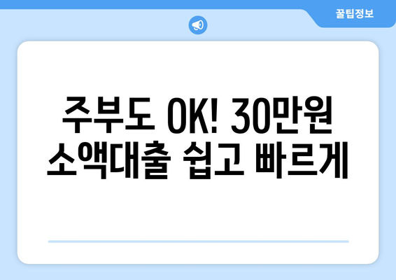 울산광역시 울주군 언양읍 주부 소액 30만원 대출