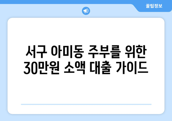 부산광역시 서구 아미동 주부 소액 30만원 대출