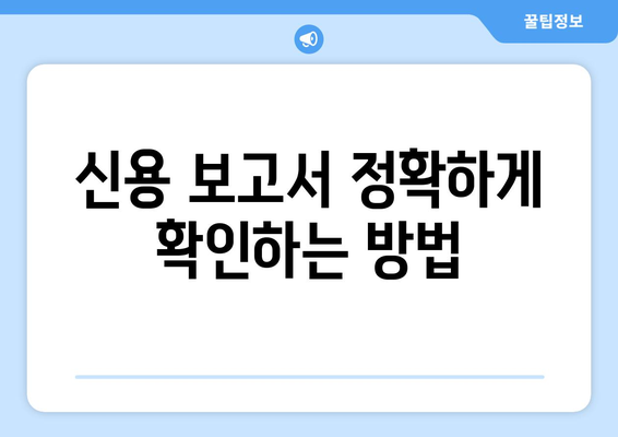 신용 점수를 관리하기 위한 유용한 방법