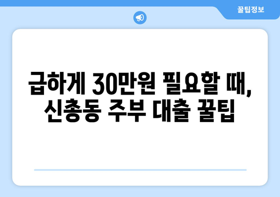 서울특별시 서대문구 신총동 주부 소액 30만원 대출