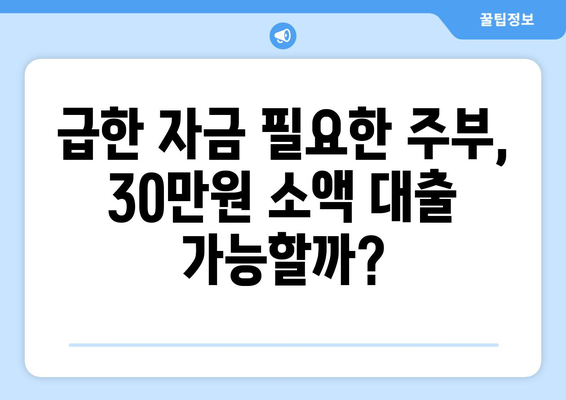 수원시 영통구 영통동 주부 소액 30만원 대출