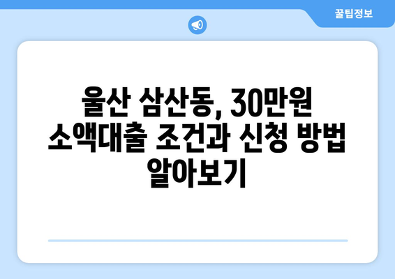 울산광역시 남구 삼산동 무직자 소액 30만원 대출