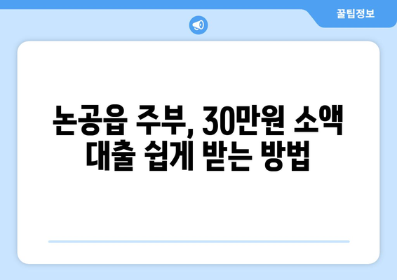 부산광역시 달성군 논공읍 주부 소액 30만원 대출