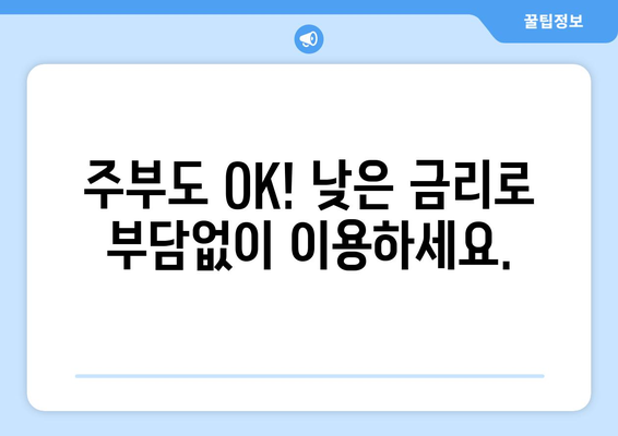 충청북도 충주시 교현2동 주부 소액 30만원 대출